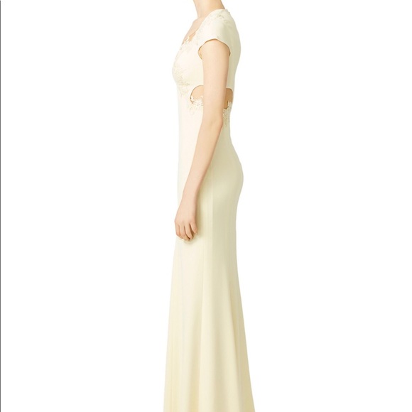 💛 Excellent Condition Marchesa Notte ‘Yellow Fields’ Gown Size 6 RRP $1245 💛 - Picture 4 of 13